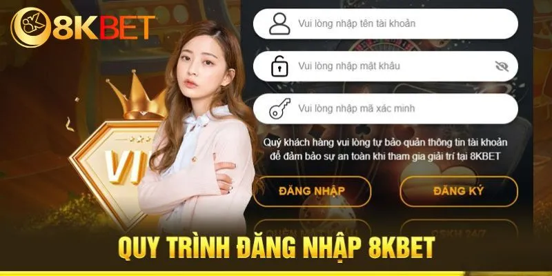 Hướng dẫn đăng nhập tài khoản 8KBET